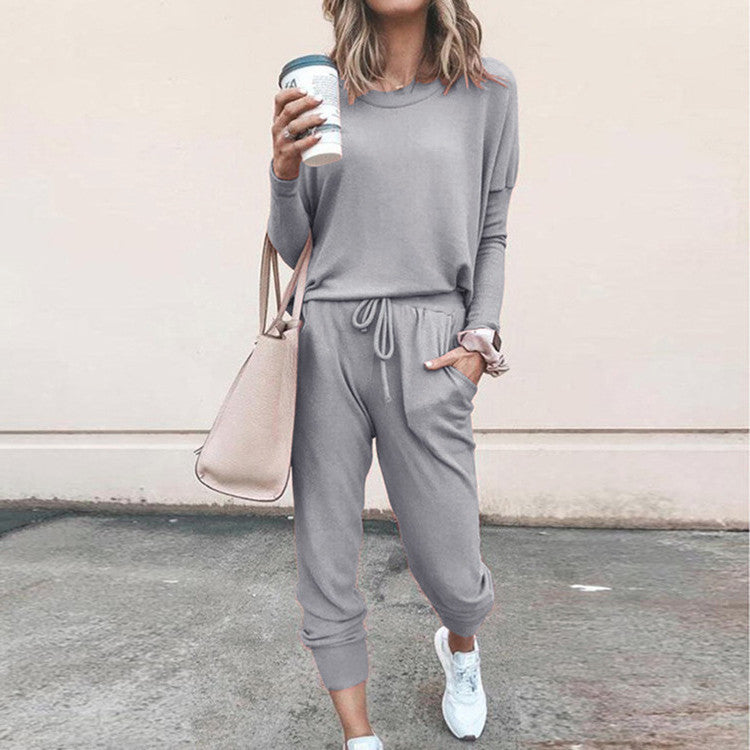 Damen Freizeit-Jogginganzug mit lässigem Schnitt und praktischen Taschen Krohn-e