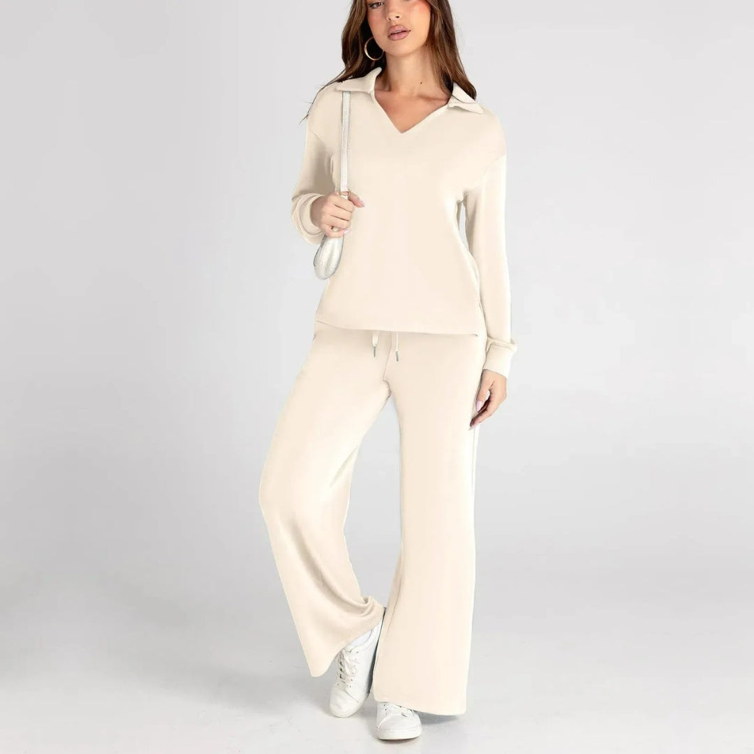 Krohn-e | Damen Loungewear Satz mit Weiten Hosen