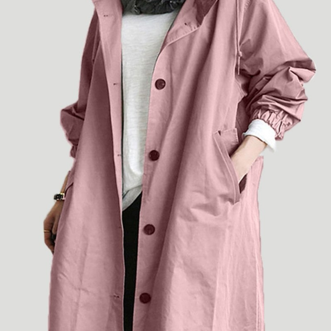 Krohn-e | Langer Wasserdichter Mantel für Damen