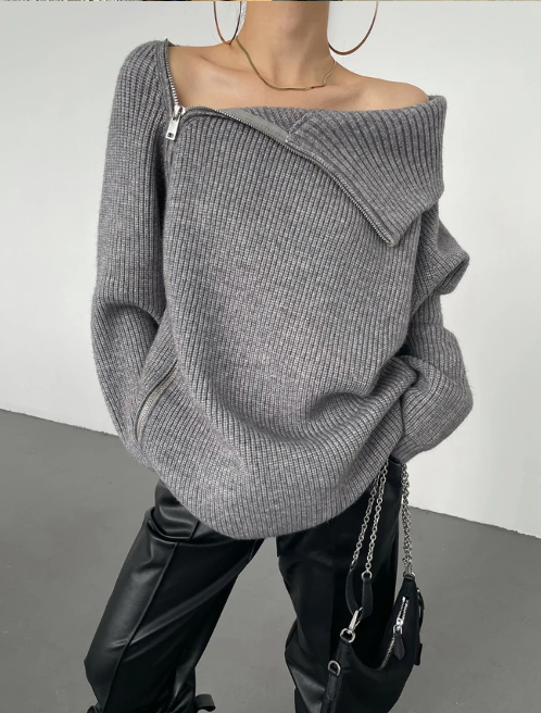 Krohn-e | Pullover mit Stehkragen