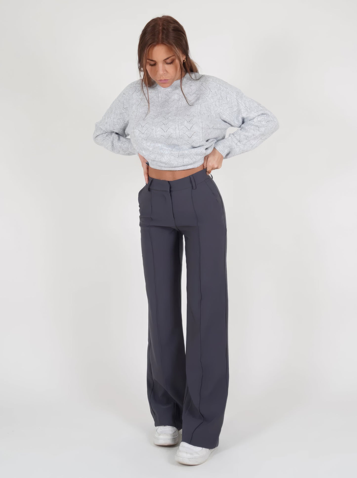 Krohn-e | Taille Damenhose mit Gerader Passform