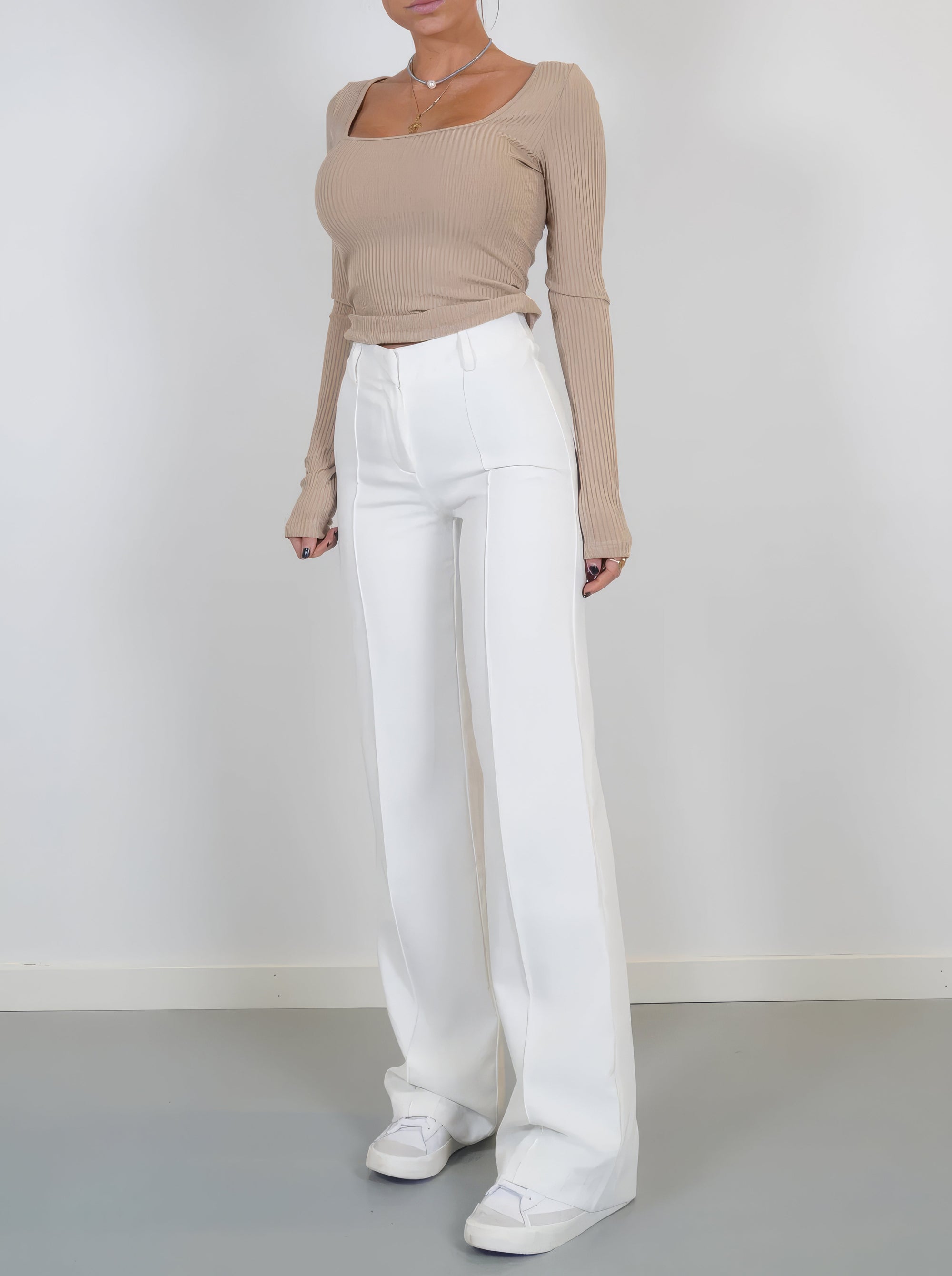 Krohn-e | Taille Damenhose mit Gerader Passform