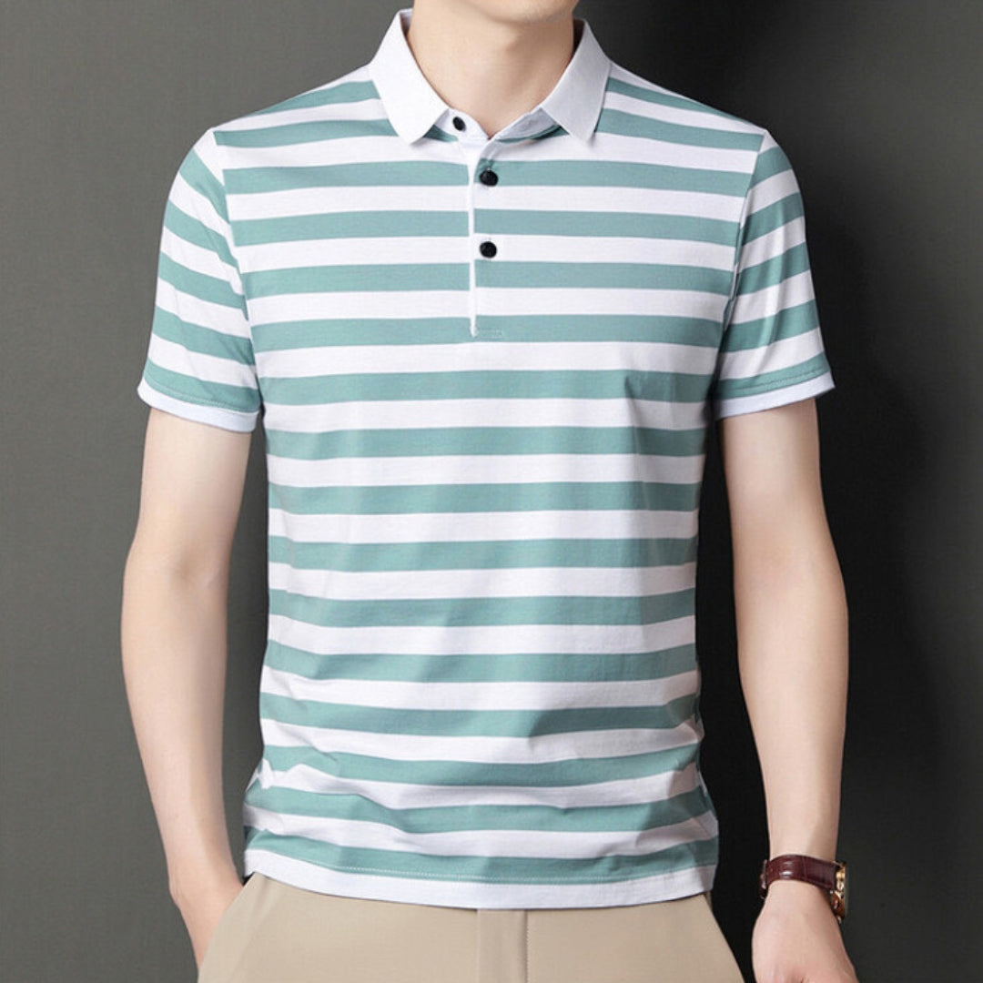 Herren Poloshirt im klassischen Streifendesign