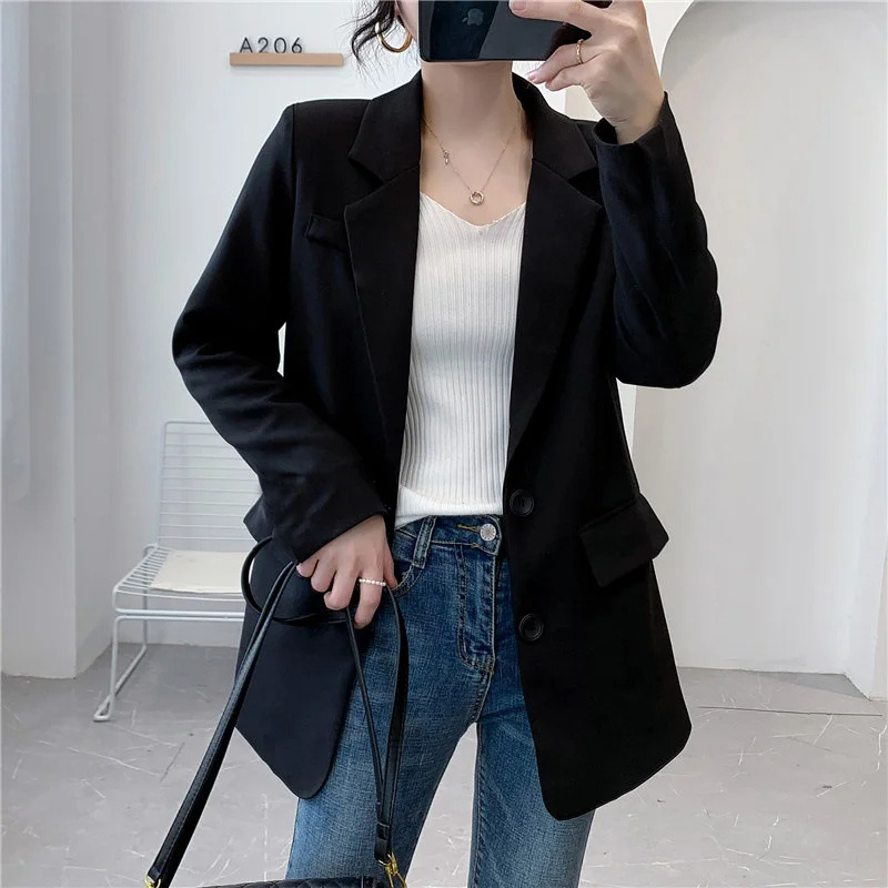 Avelena Damen Blazer: Lang und lässig