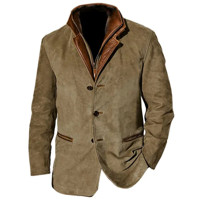 Krohn-e | Vintage Wildlederjacke für Herren