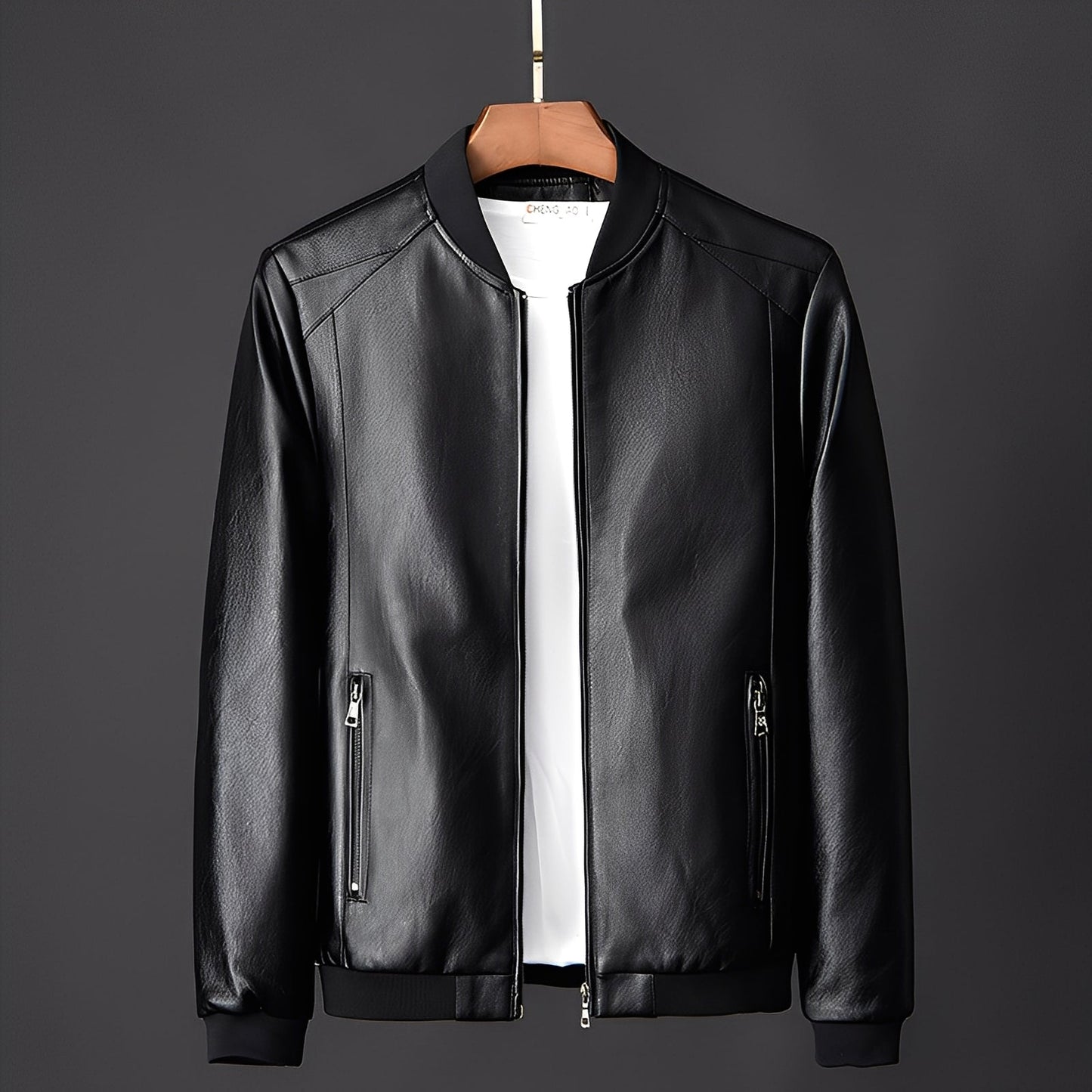 Krohn-e | Stylische Biker-Lederjacke für Männer