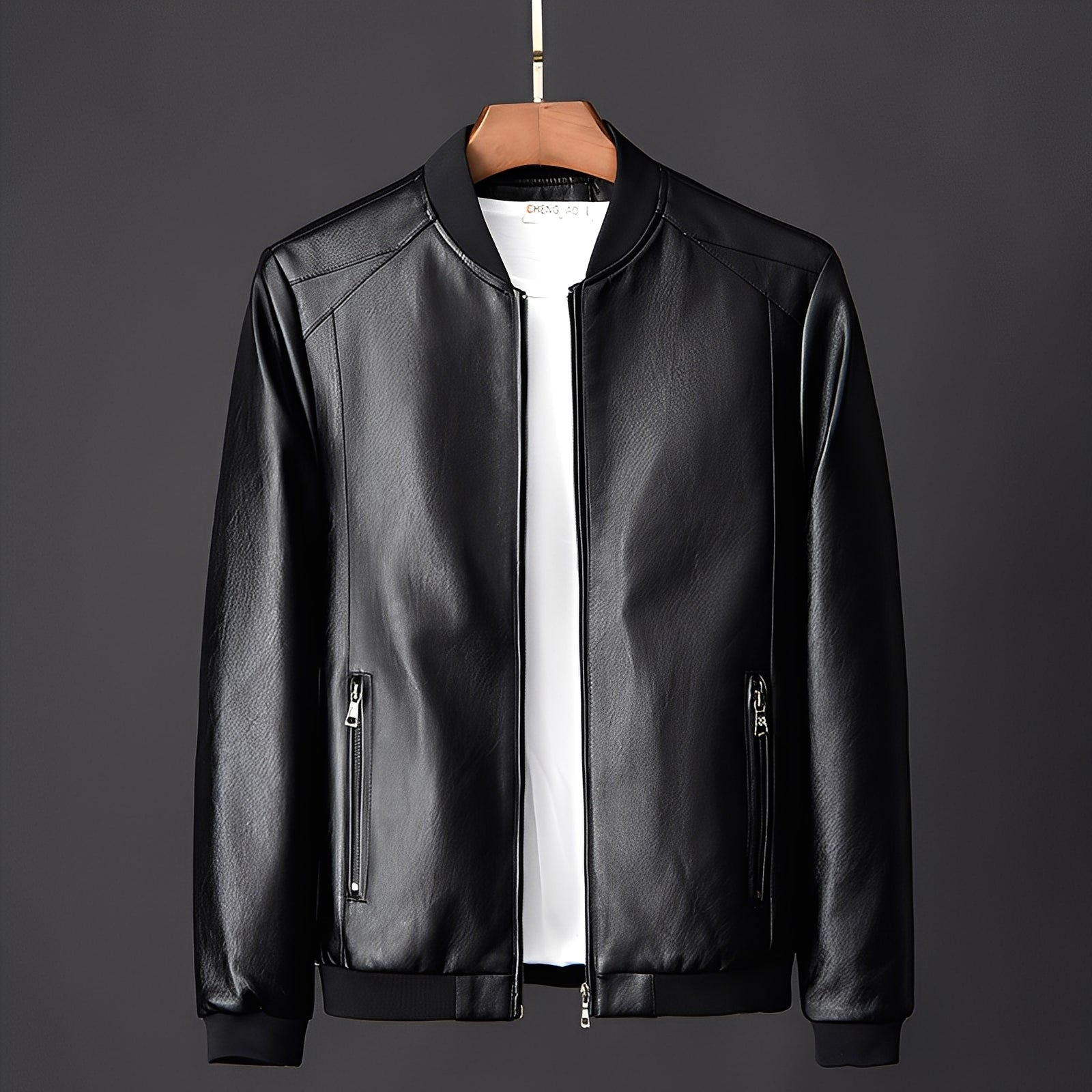 Krohn-e | Stylische Biker-Lederjacke für Männer