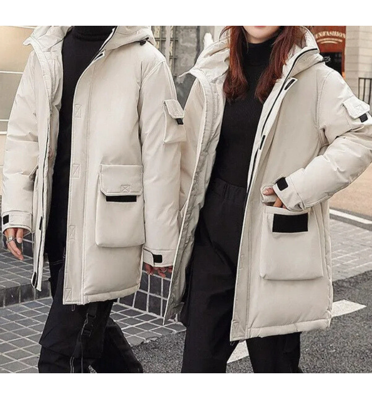 Krohn-e | delige winterparka set - isolierte Jacke mit Kapuze für Damen