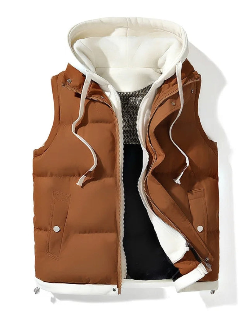 Krohn-e | Softshell Gestepptes Kapuzenwesten