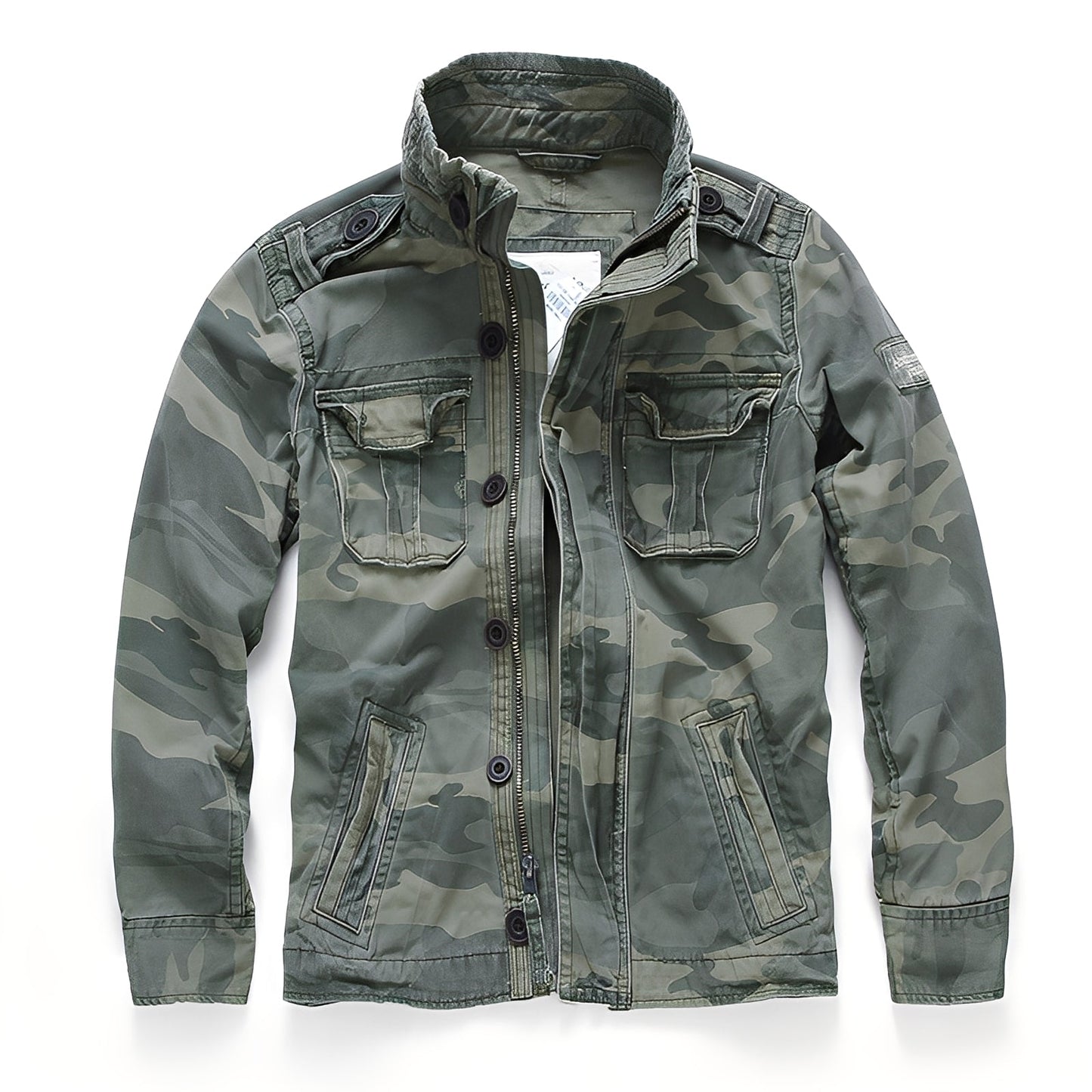Krohn-e | Klassische Denimjacke mit Taschen für Männer