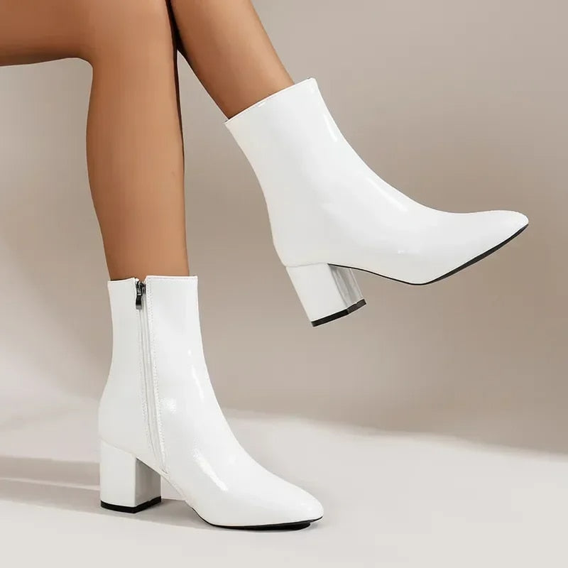 Krohn-e | Bequeme Damen Stiefeletten mit Absatz