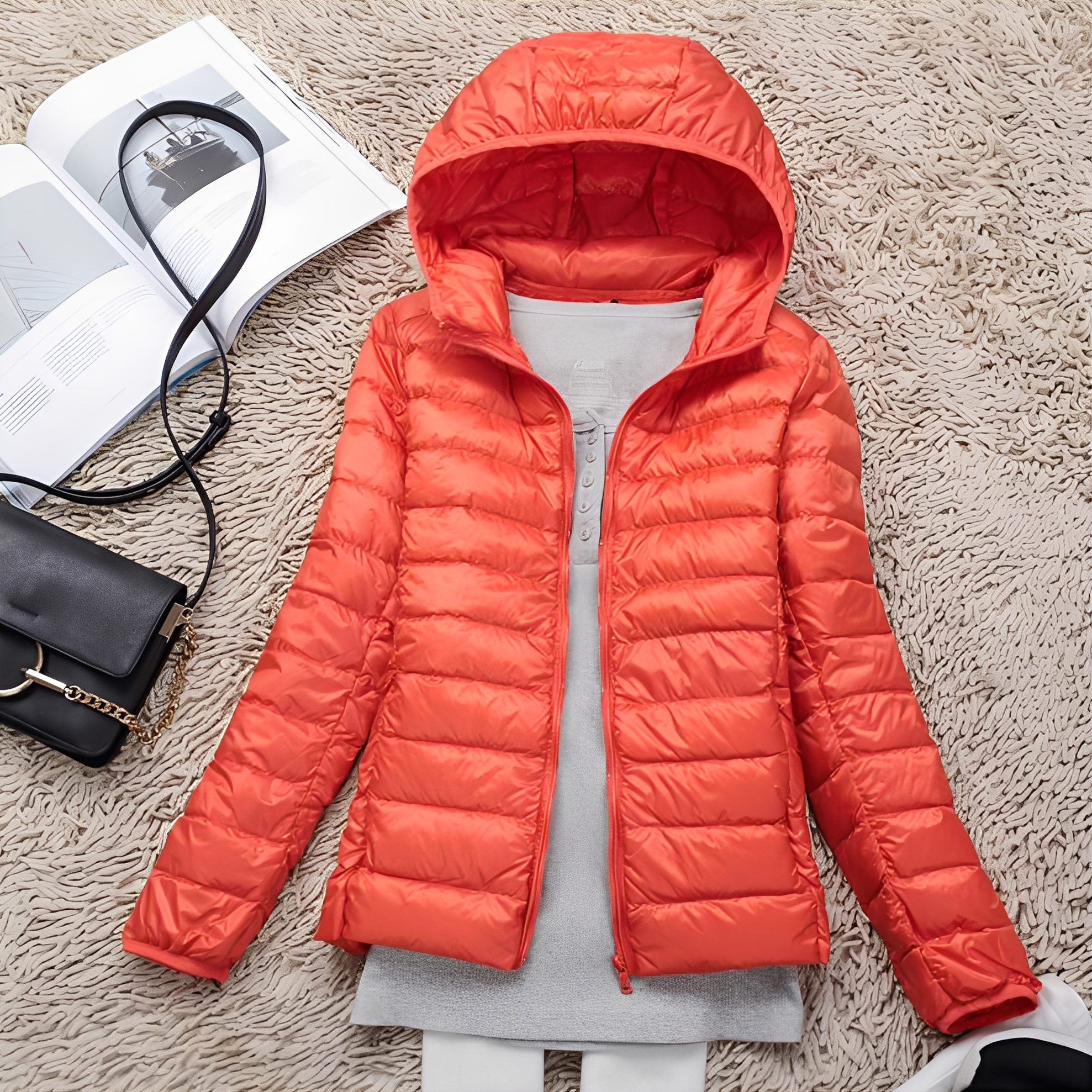 Krohn-e | Lässige Slim Down-Jacke für Frauen