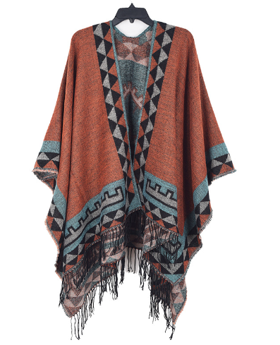Krohn-e | Gestrickter Poncho - Stilvoll & Warm