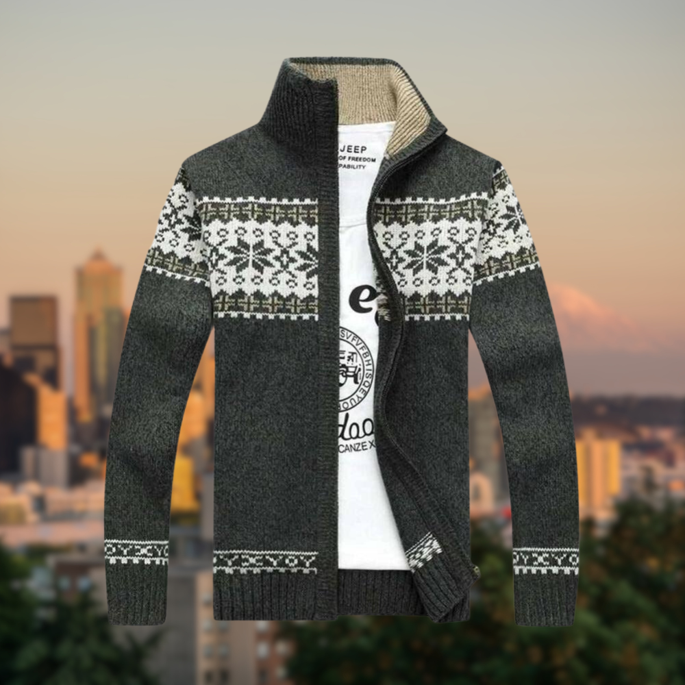 Krohn-e | Sweatshirt mit Stehkragen