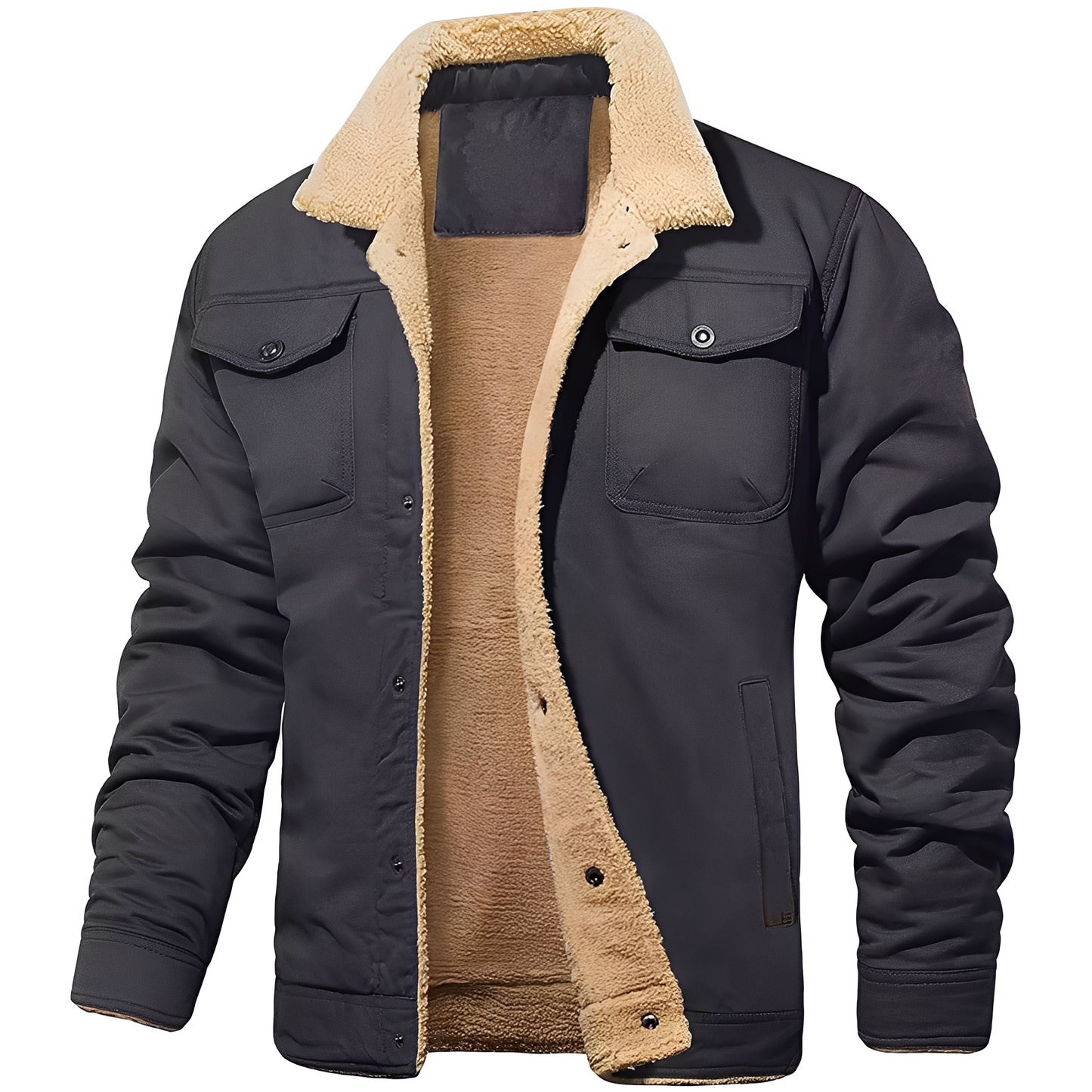 Krohn-e | Freizeitjacke aus Fleece-Twill für Herren