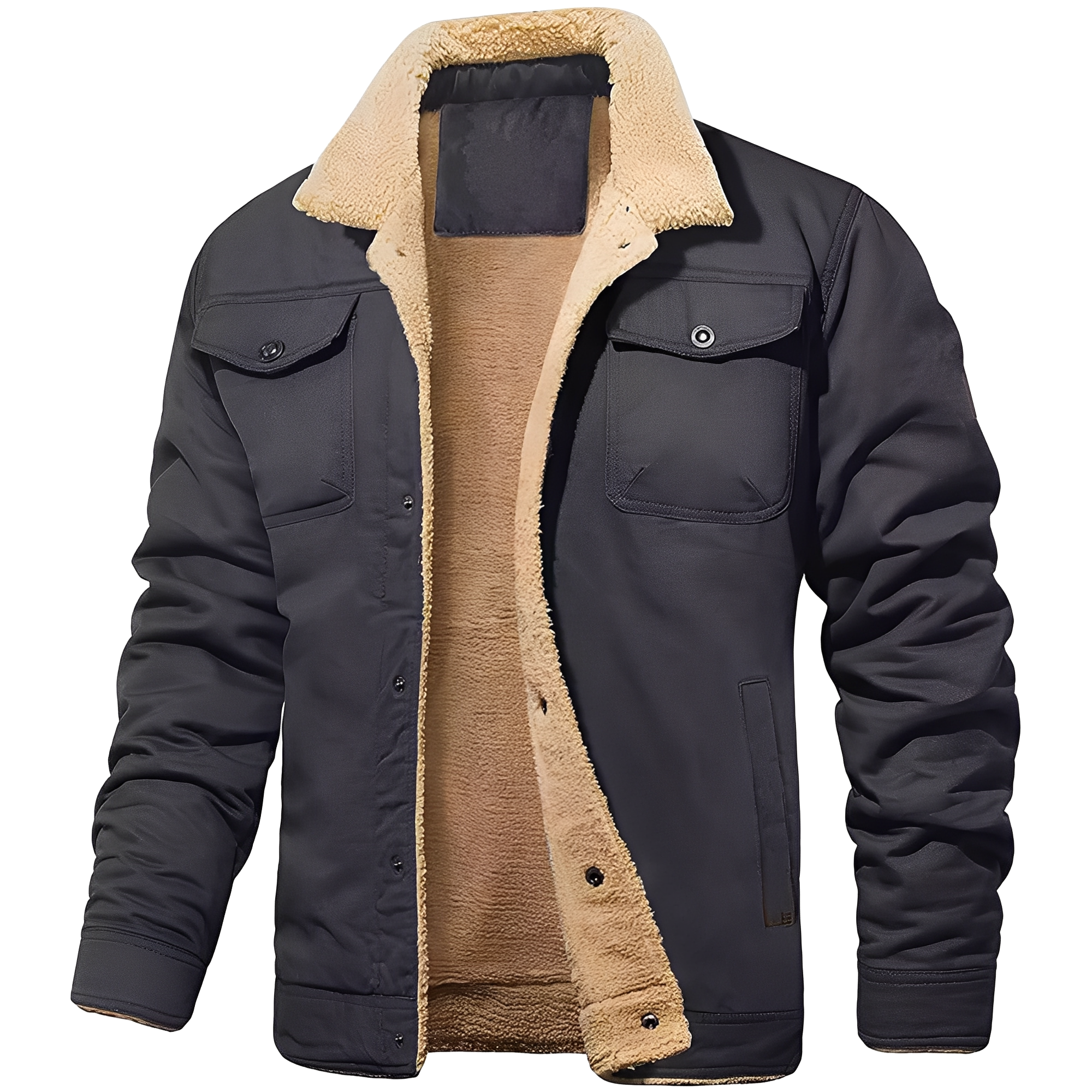 Krohn-e | Freizeitjacke aus Fleece-Twill für Herren