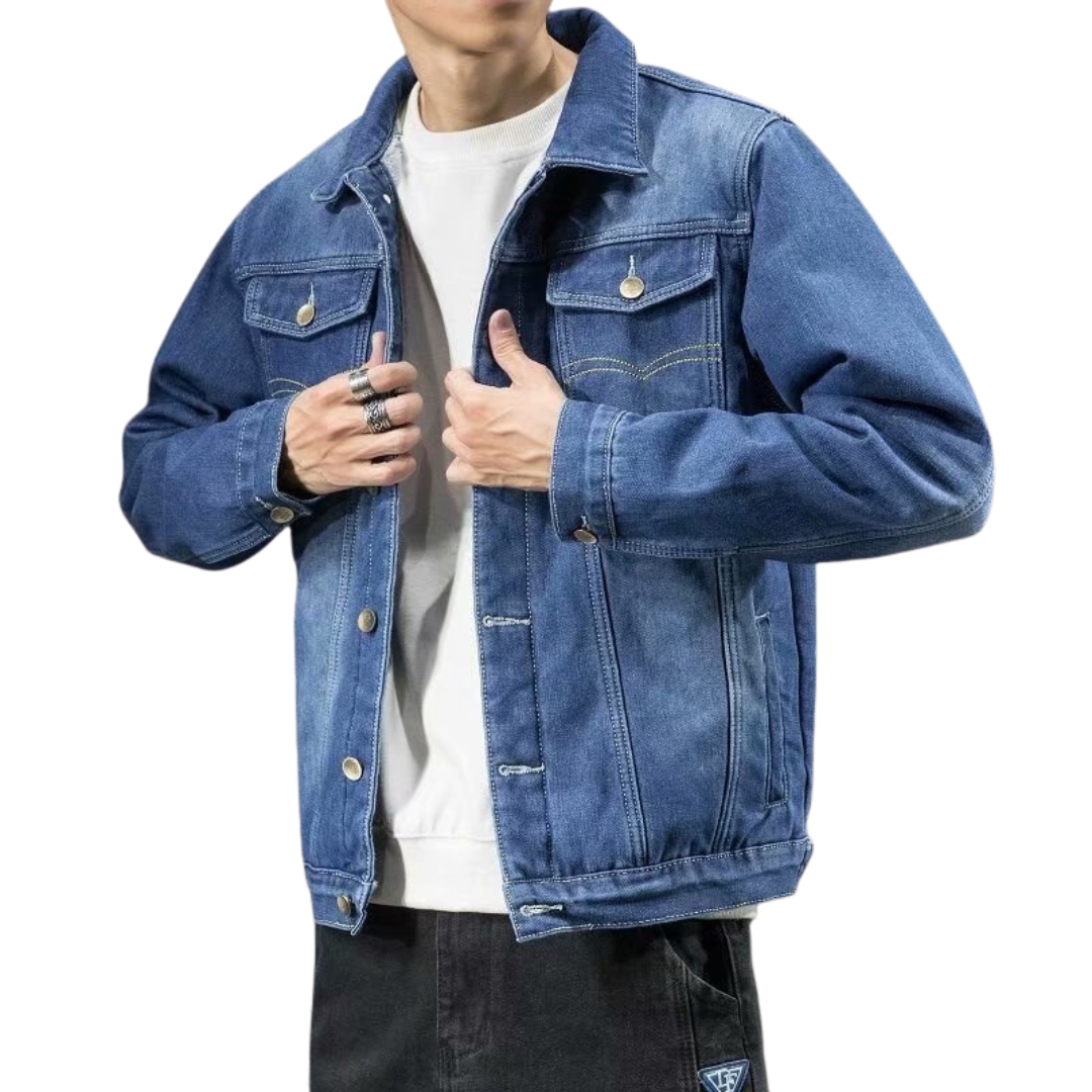 Krohn-e | Winter Männer Denim Jacke