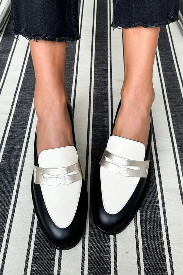 KROHN-E Damen Slipper Monochrome Slip-On Design Elegant