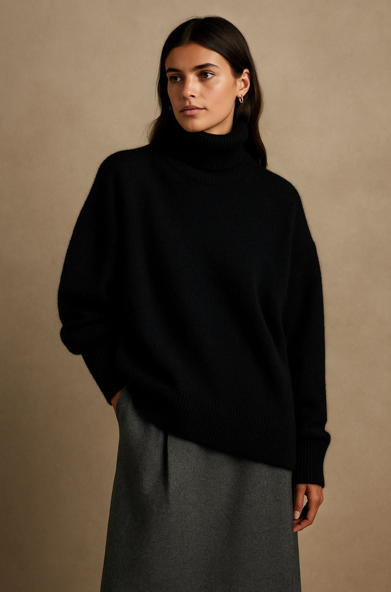 KROHN-E Damen Pullover Leicht Weicher Strick