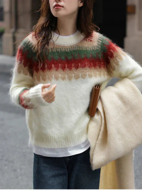 Najwa Pullover – Retro Strickdesign