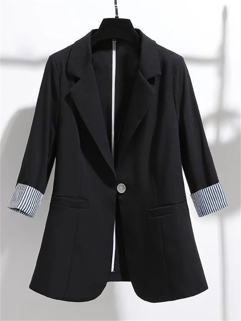 Krohn-e | Schlichte Jacke mit Dreiviertelärmeln für Damen