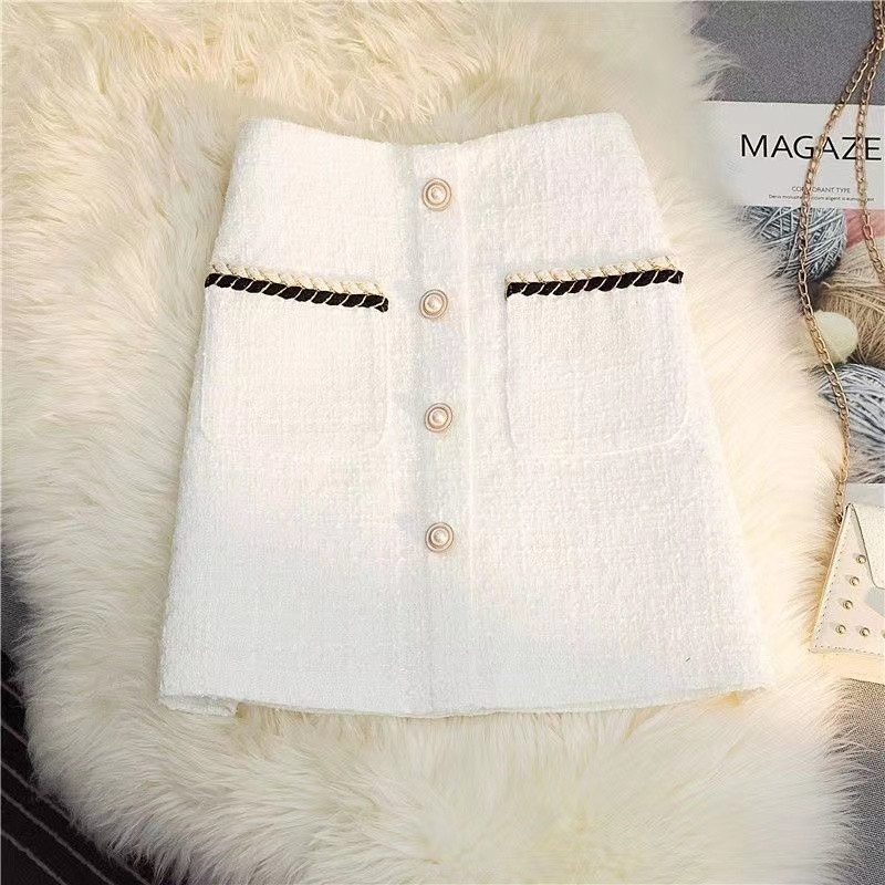 Damens Tweedrock im A-Linien-Schnitt von Morgan, hoher Bund