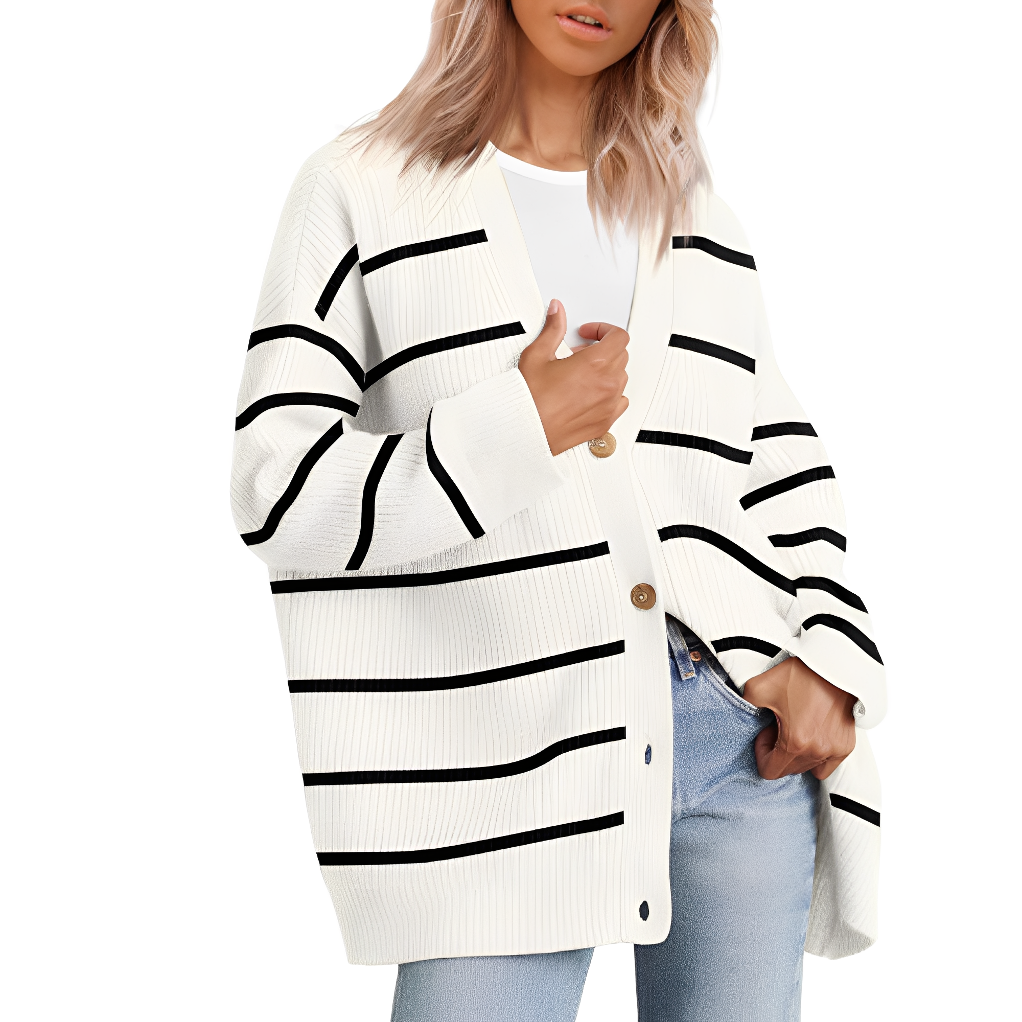 Krohn-e | Lässiger Oversize Cardigan für Frauen