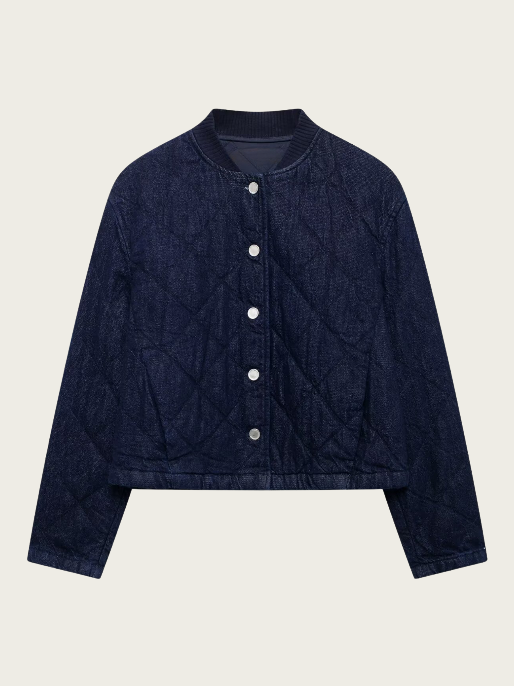 Krohn-e | Wattierte Damenjacke mit geradem Schnitt