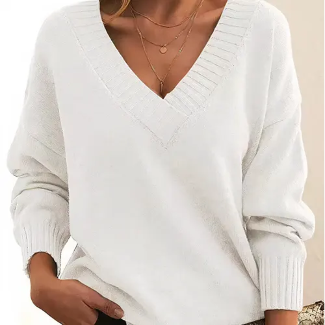 Krohn-e | Pullover Winter V-Ausschnitt für Frauen