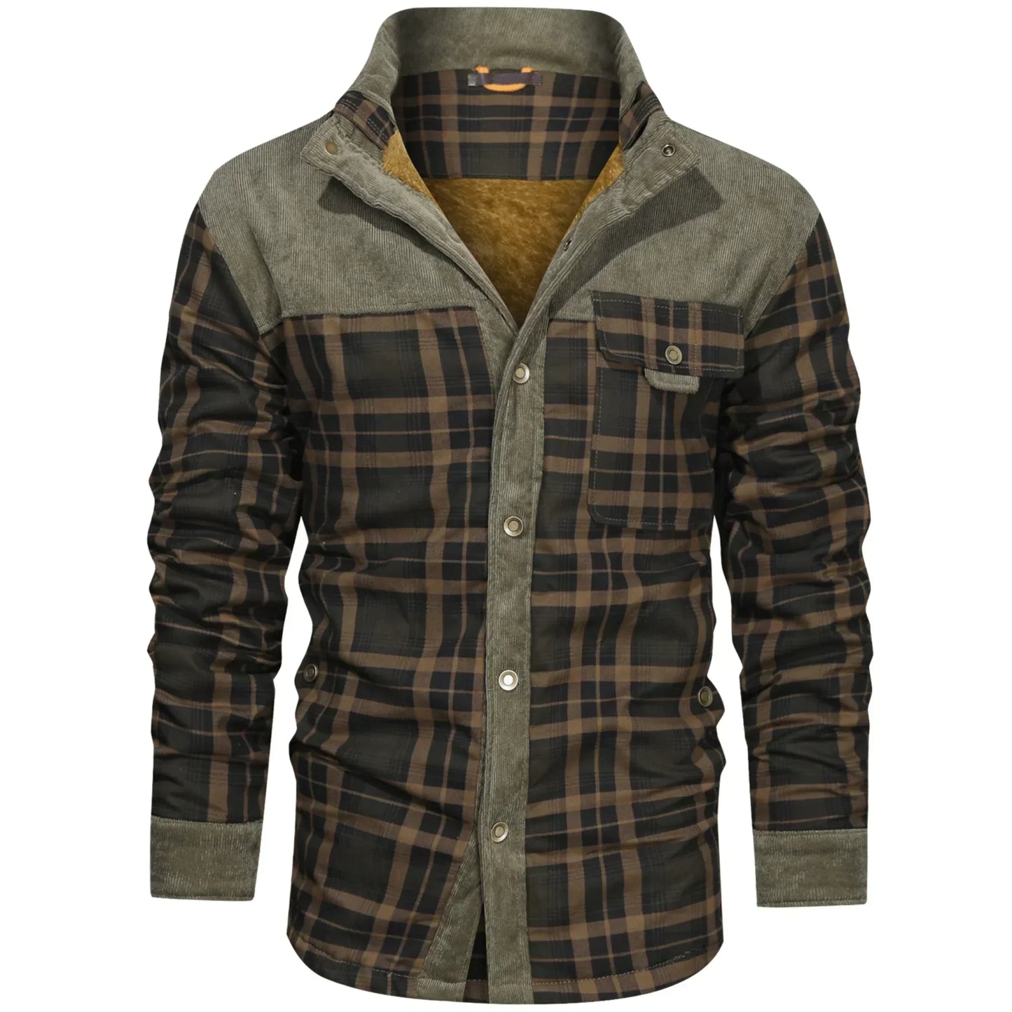 Verro Gefütterte Flanell-Wärmejacke