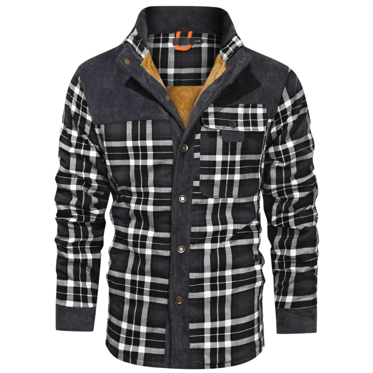 Verro Gefütterte Flanell-Wärmejacke