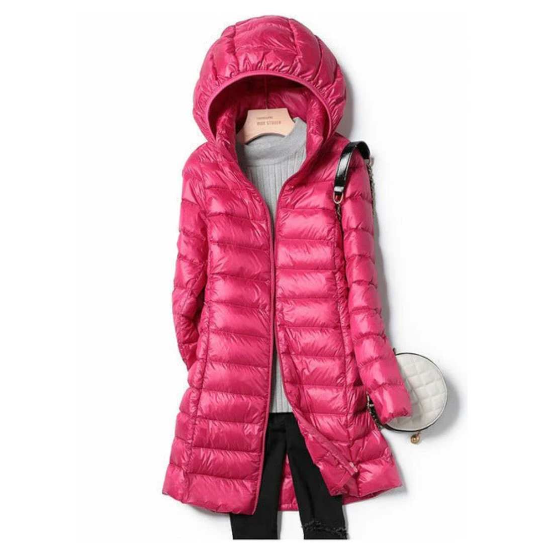Krohn-e | Lange Winter Puffer Jacke - Kapuze