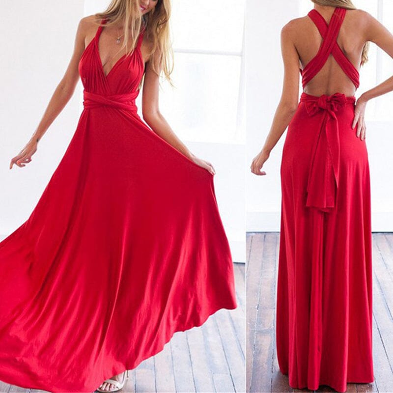 Vielseitiges, sexy Wickelkleid mit Trägern