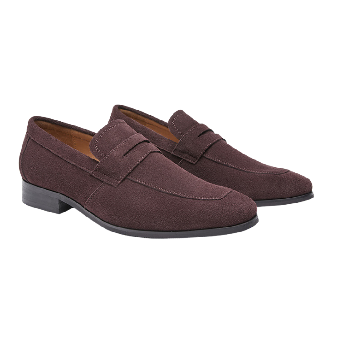 Edle Herren-Loafer mit Wildleder-Riemen