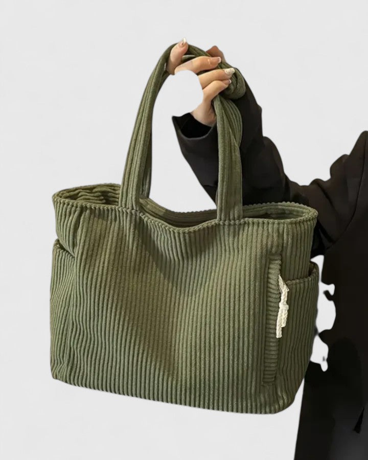 KROHN-E Damen Tote Bag Groß Beige Alltag