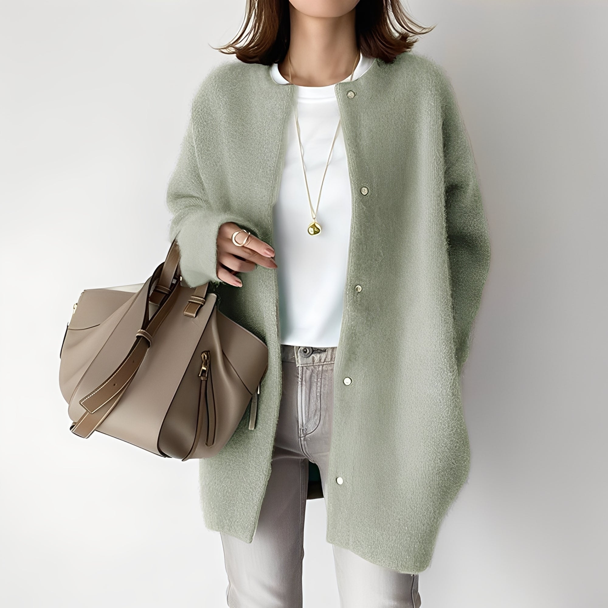 Krohn-e | Stylischer, locker sitzender Cardigan für Frauen