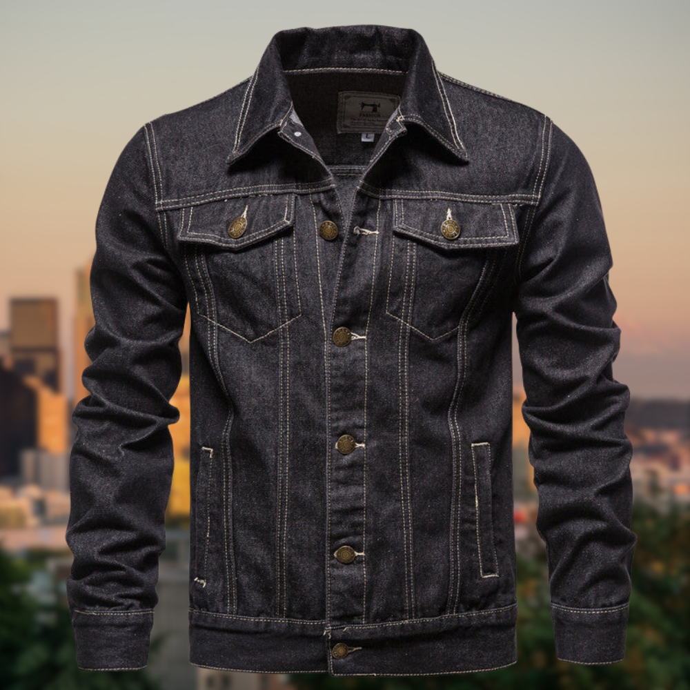 Krohn-e | Jeansjacke mit Klassischem Design