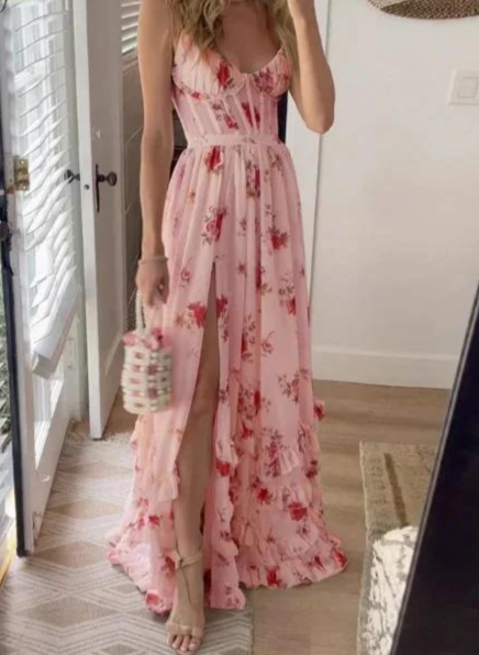 Kurzes Kleid mit Print