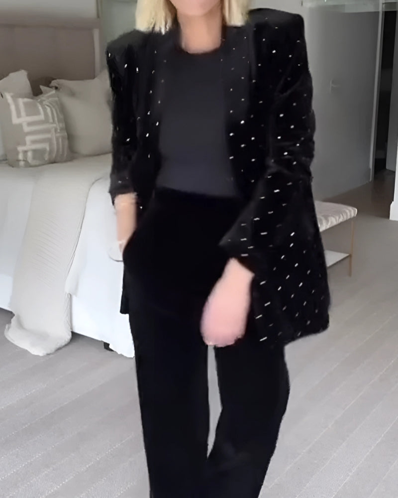 Krohn-e | Diamant Samt Blazer