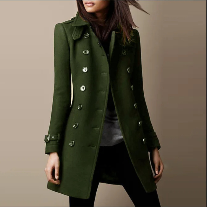 Krohn-e | Doppelreihiger Damen-Trenchcoat
