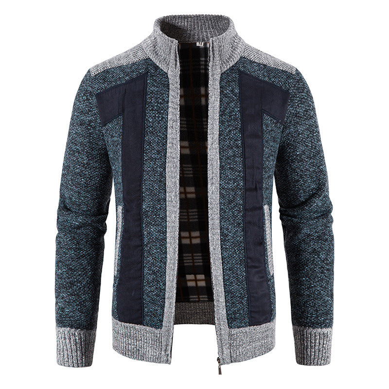 Krohn-e | Lässige Plüschjacke mit Reißverschluss für Männer