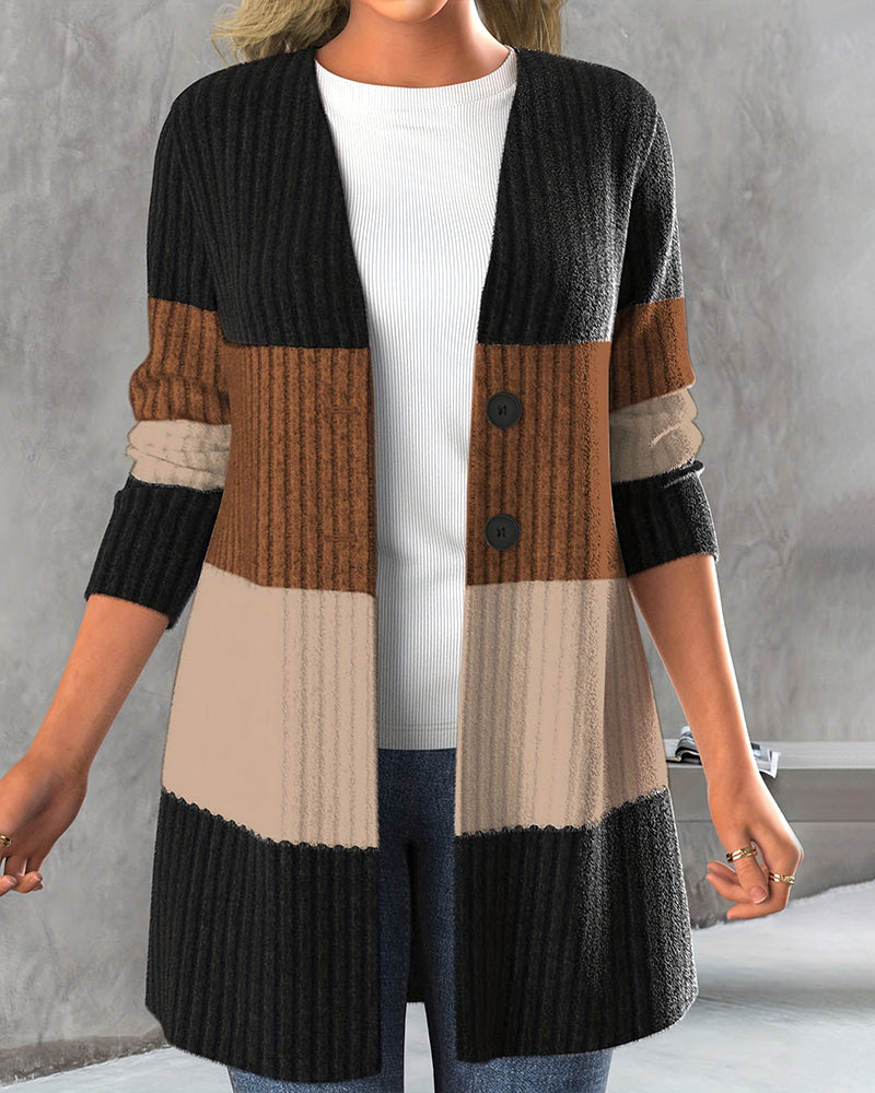Uisara: Farbblock-Jacke für entspannten Style