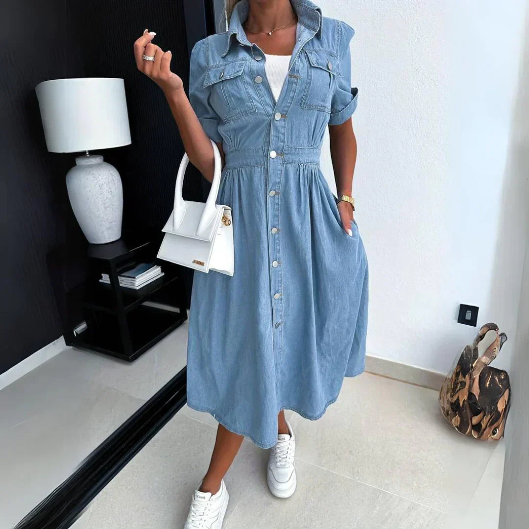 Fudus Midaxi Jeans Dress