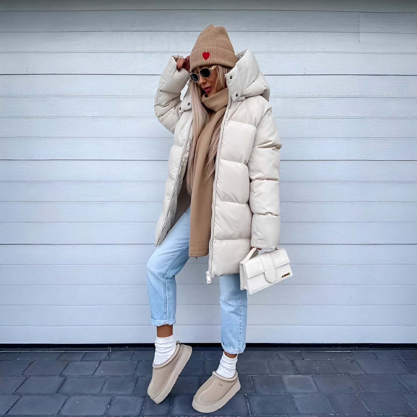 Krohn-e | Elegante, gepolsterte Parkajacke für Frauen