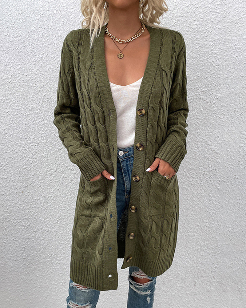Krohn-e | Stylischer Langarm-Herbst-Cardigan für Damen