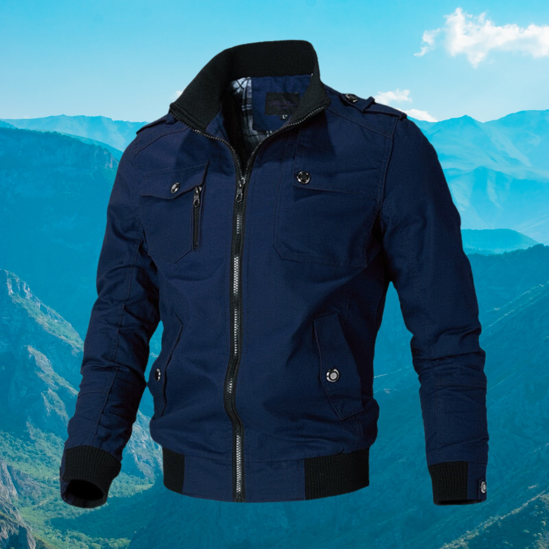 Krohn-e | Bomberjacke mit Stilvollem Reißverschluss
