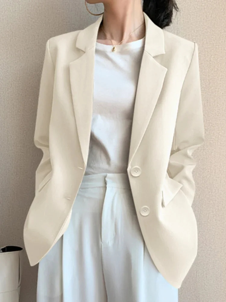 Avelena Damen Blazer: Luxus Doppelknopf