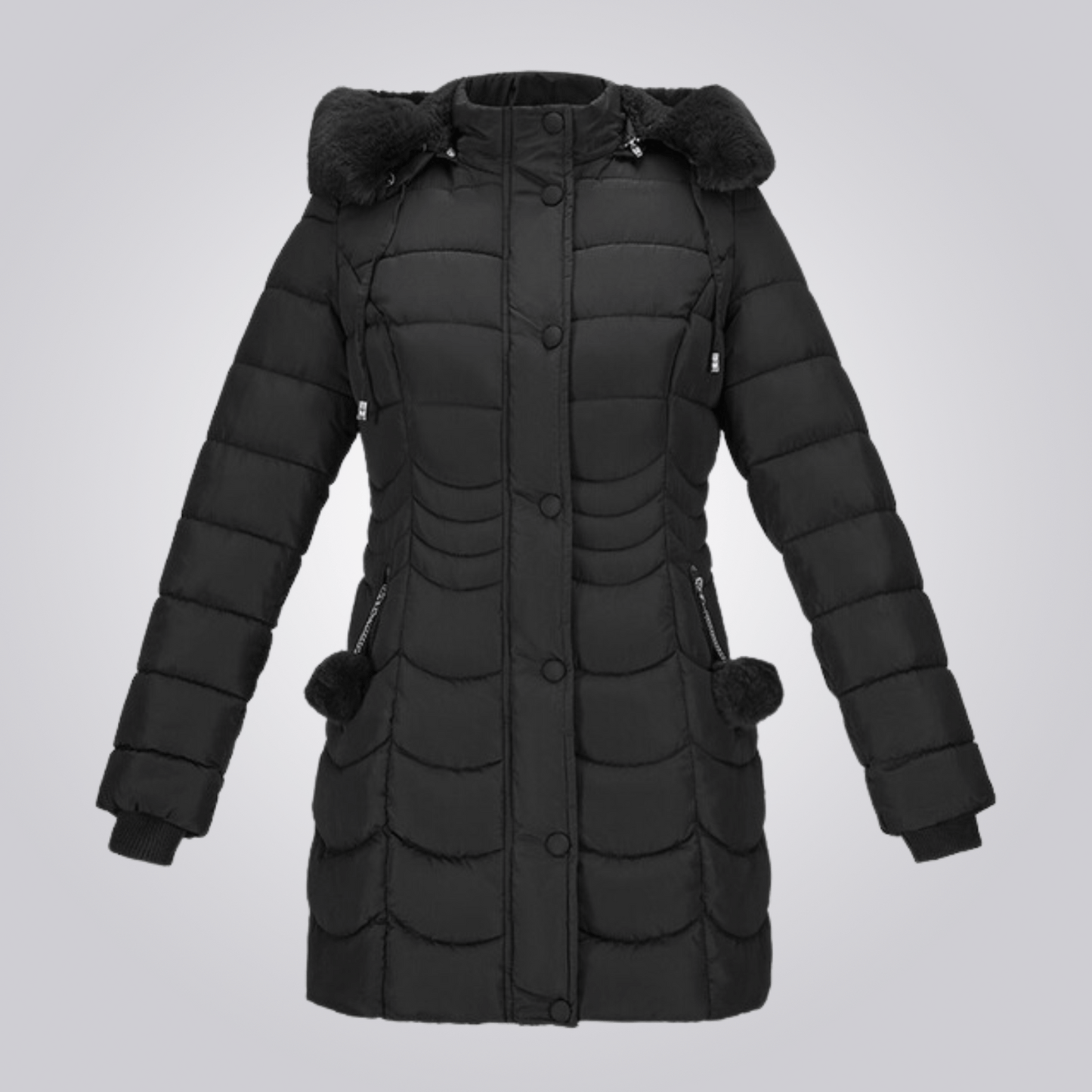 Krohn-e | Eleganter Lange Wintermantel für Frauen