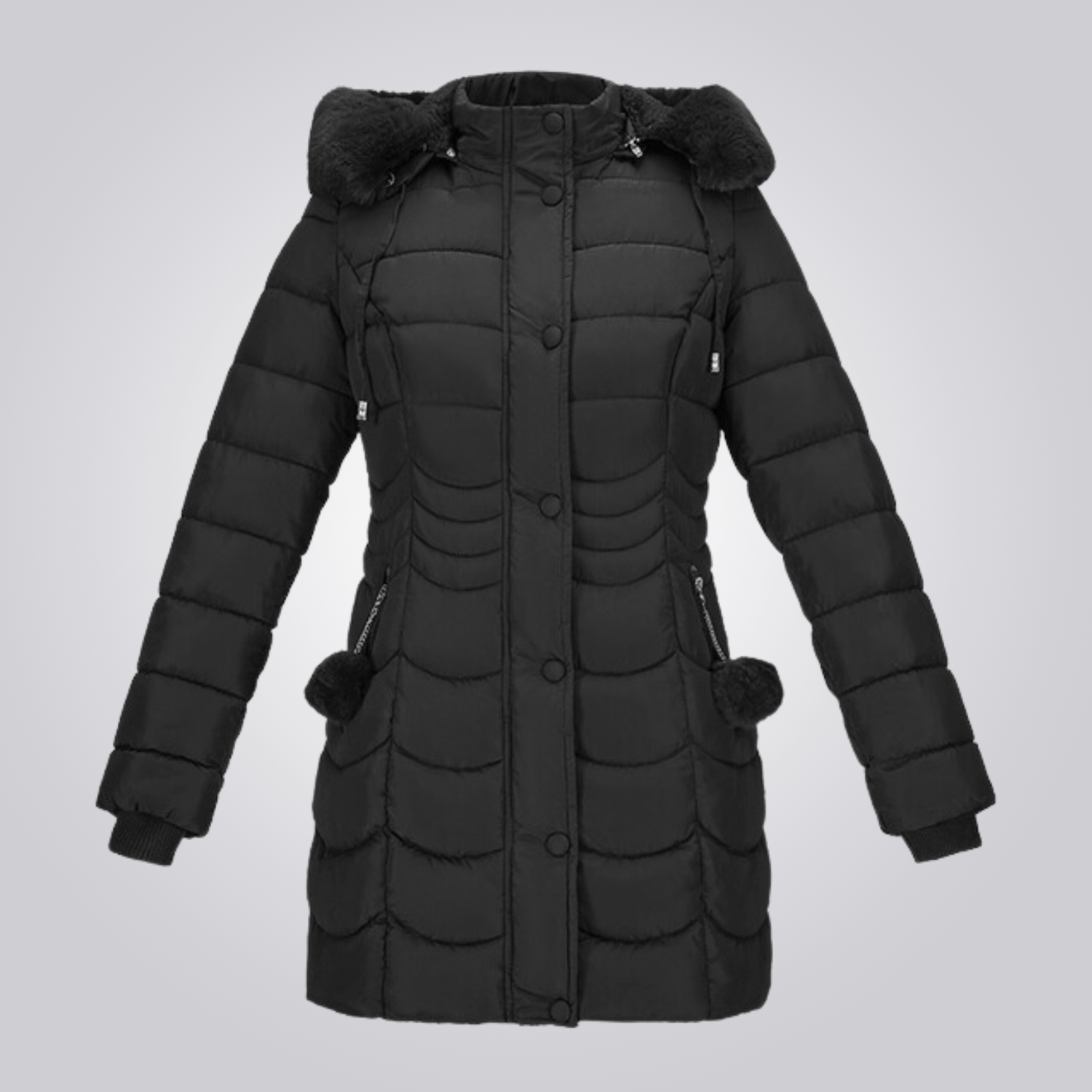 Krohn-e | Eleganter Lange Wintermantel für Frauen