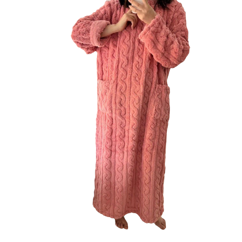 Krohn-e | Winter korallen Samt-Homewear